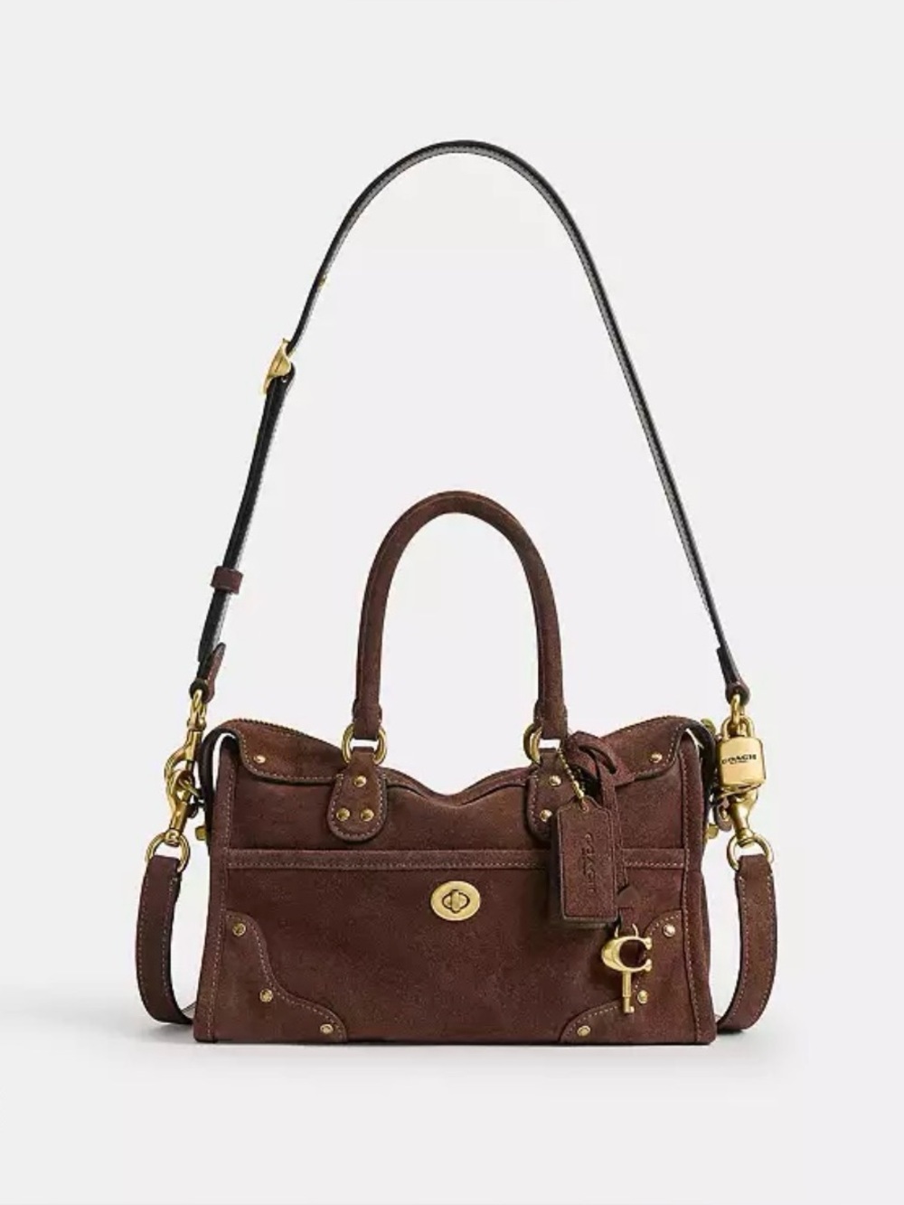 Coach Rhyder 24 Dark Chocolate Suede
